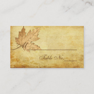 PixDezines Maple Leaves/Faux Gold/Place Cards