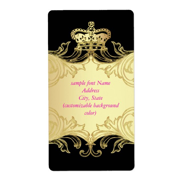 PixDezines Marie Antoinette en Oro/DIY colour/blac (Front)
