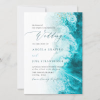 PixDezines Marine Waves Shoreline Beach Wedding