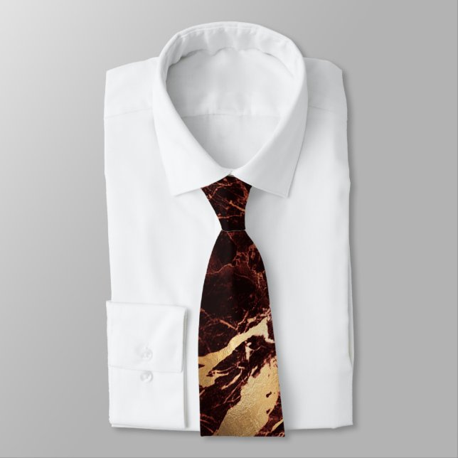 PixDezines Masala Red Marble Slab+Gold Veins Tie (Tied)