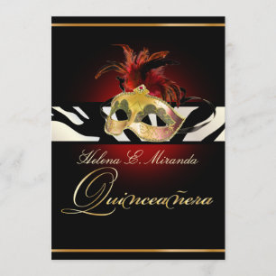 PixDezines Masquerade/Quincenera/Zebra/DIY colour! Invitation