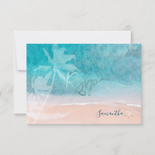 PixDezines Mitzvah RSVP Beach Palm Trees