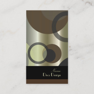 PixDezines Mod Bubbles / Retro Syle + Colours Business Card