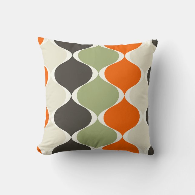 PixDezines mod ogee DIY background colour Cushion (Front)