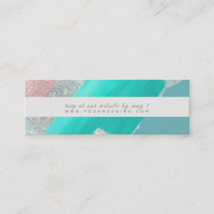 PixDezines Modern Art, Watercolor RSVP Enclosure Mini Business Card