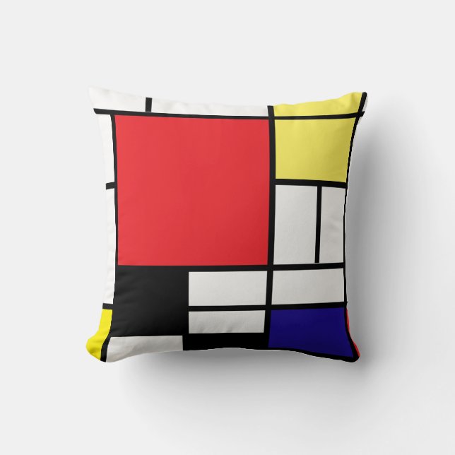 PixDezines Mondrian Arts 2/diy background Cushion (Front)