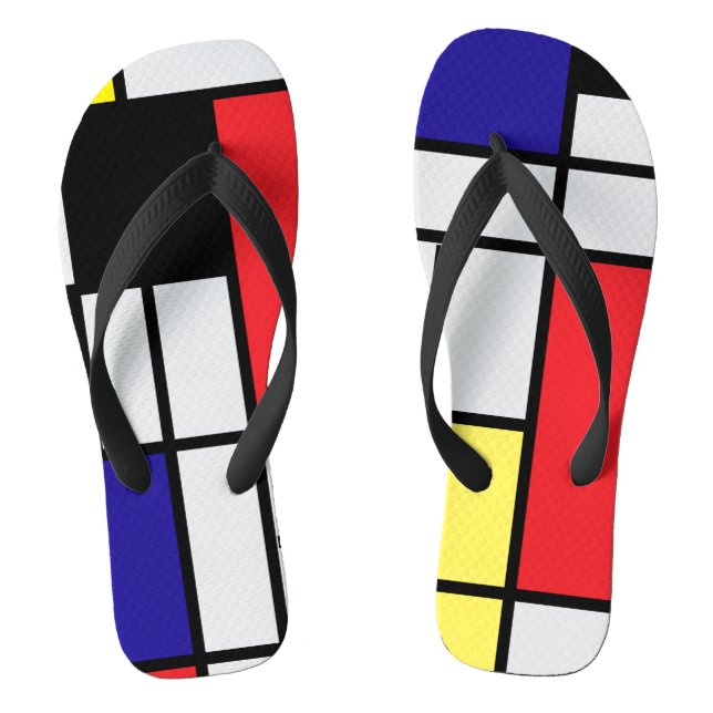 PixDezines mondrian Thongs (Footbed)