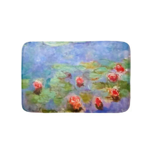 PixDezines monet lily pond at giverny Bath Mat