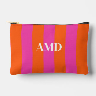 PixDezines Monogram Cabana Stripe Accessory Pouch