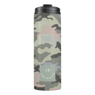 PixDezines Monogram Military Camouflage Thermal Tumbler