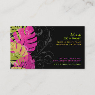 PixDezines monstera leaves/diy background colours Business Card