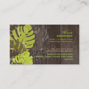 PixDezines monstera leaves/diy background colours Business Card
