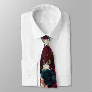 PixDezines Moody Botanical Flowers DIY Background Tie