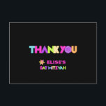 PixDezines Neon Lights Bat Mitzvah Thank You Invitation<br><div class="desc">PixDezines neon sign with neon lights bat mitzvah thank you cards.

✡ Copyright © 2008-2019 PixDezines™.  All rights reserved.</div>