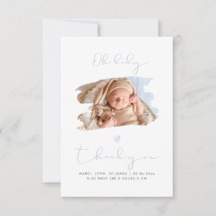 PixDezines Oh Baby Shower Thank You + Announcement