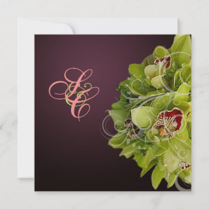 PixDezines Orchid + Ornamental Flourish Invitation