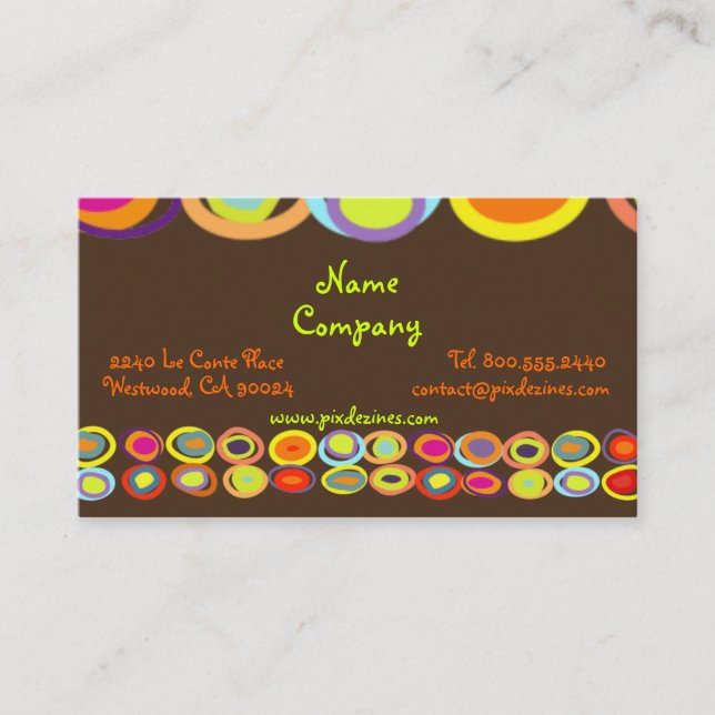 PixDezines ORGANIC EGGS/DIY BACKGROUND Business Card (Front)