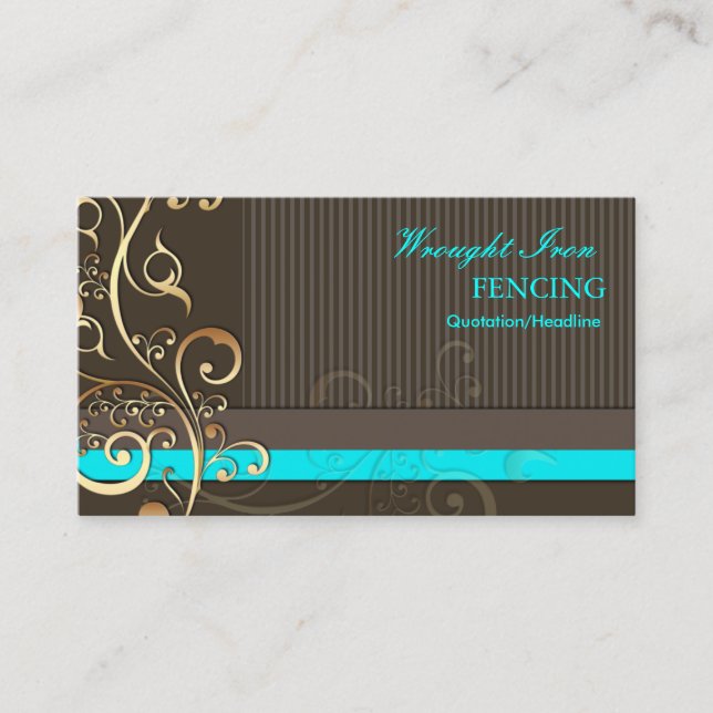 PixDezines Ornamental Swirls+pinstripes/diy colour Business Card (Front)