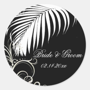 PixDezines palm frond wedding stickers