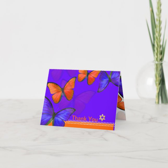 PixDezines Papillon, Thank You Card (Front)