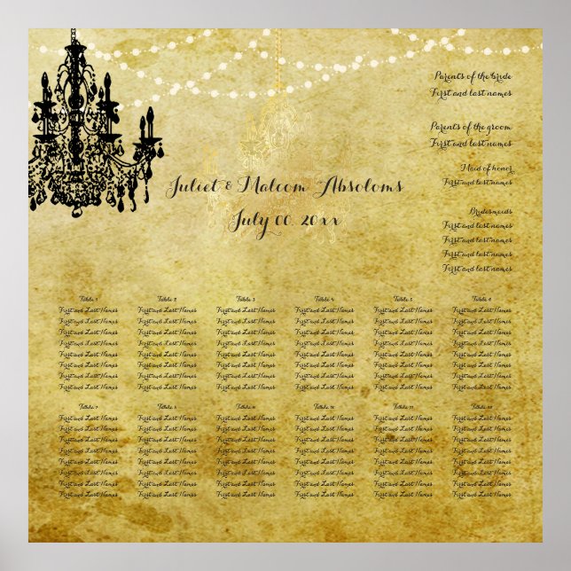 PixDezines parchment/chadeliers/seating chart (Front)