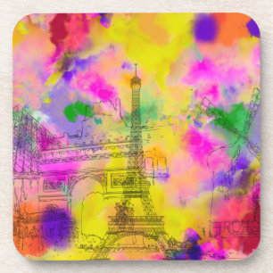 PixDezines paris colour run/faux foil Coaster