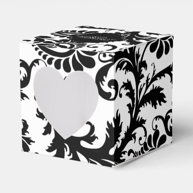 PixDezines pavo damask/DIY colour Favour Box (Front Side)