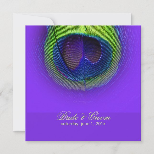 PixDezines Peacock Eye/diy Invitation (Front)