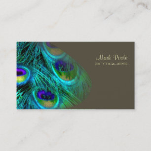 PixDezines peacock feather/psychedelic Business Card