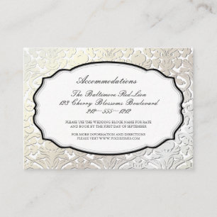 PixDezines pearl flora damask/accommodations Enclosure Card
