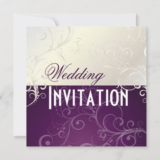 PixDezines Pearly Swirls Invitation (Front)