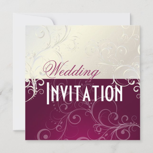 PixDezines Pearly Swirls Invitation (Front)