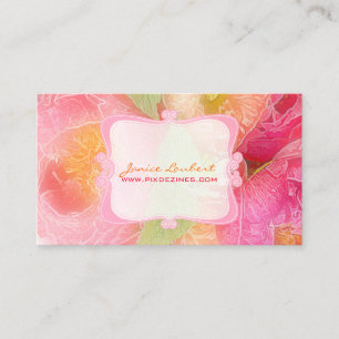 PixDezines peonies bouquets/diy background Business Card