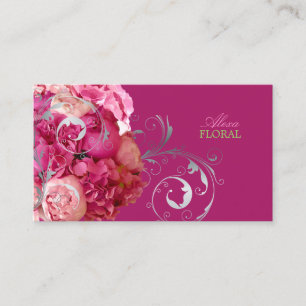 PixDezines Peonies/Hydrangeas/DIY background Business Card