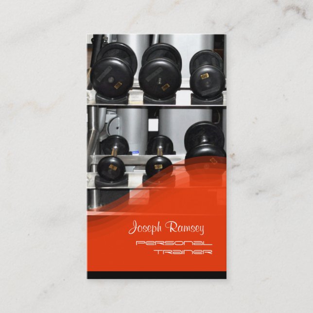 PixDezines Personal Trainer Business Card (Front)