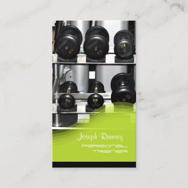 PixDezines Personal Trainer/Coach/Gym Business Card (Front)