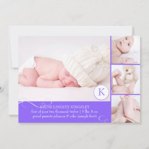 PixDezines photo template birth announcement