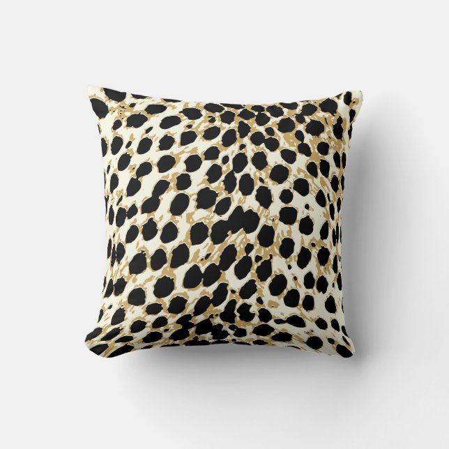 PixDezines pink cheetah/diy colours Cushion (Front)