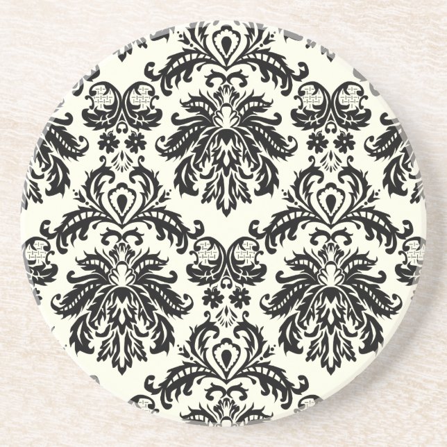 PixDezines Piqué Damask Coaster (Front)