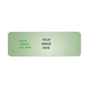 PixDezines Plain Celadon Easy Template Return Address Label