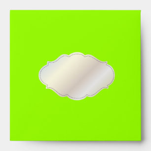 PixDezines Plain/DIY colours/neon green Envelopes