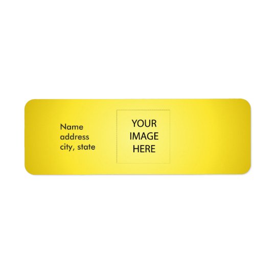 PixDezines Plain Lemon Easy Template Return Address Label