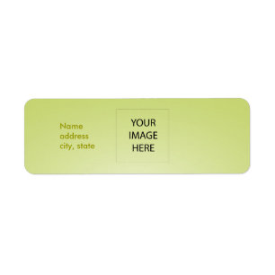 PixDezines Plain Lime Easy Template Return Address Label