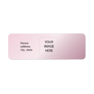 PixDezines Plain Rosequartz Easy Template Return Address Label