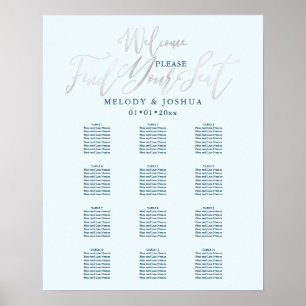 PixDezines Platinum Calligraphy, Seating Chart