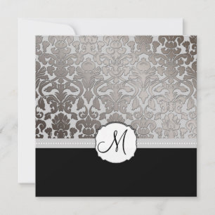 PixDezines Platinum Damask/DIYcolors Invitation