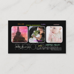 PixDezines portfolio template/DIY fonts Business Card