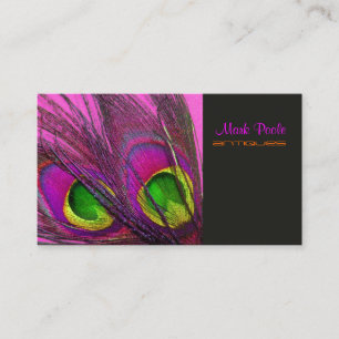 PixDezines Psychedelic Peacock, Customise It! Business Card