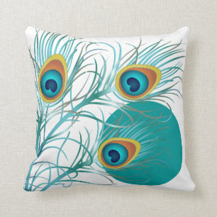 PixDezines psychedelic peacock/diy background Cushion