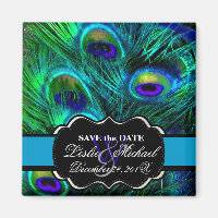PixDezines Psychedelic Peacock, Save the Date